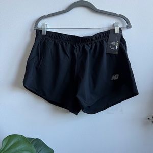 NWT New Balance Black Core 3 inch woven shorts size M